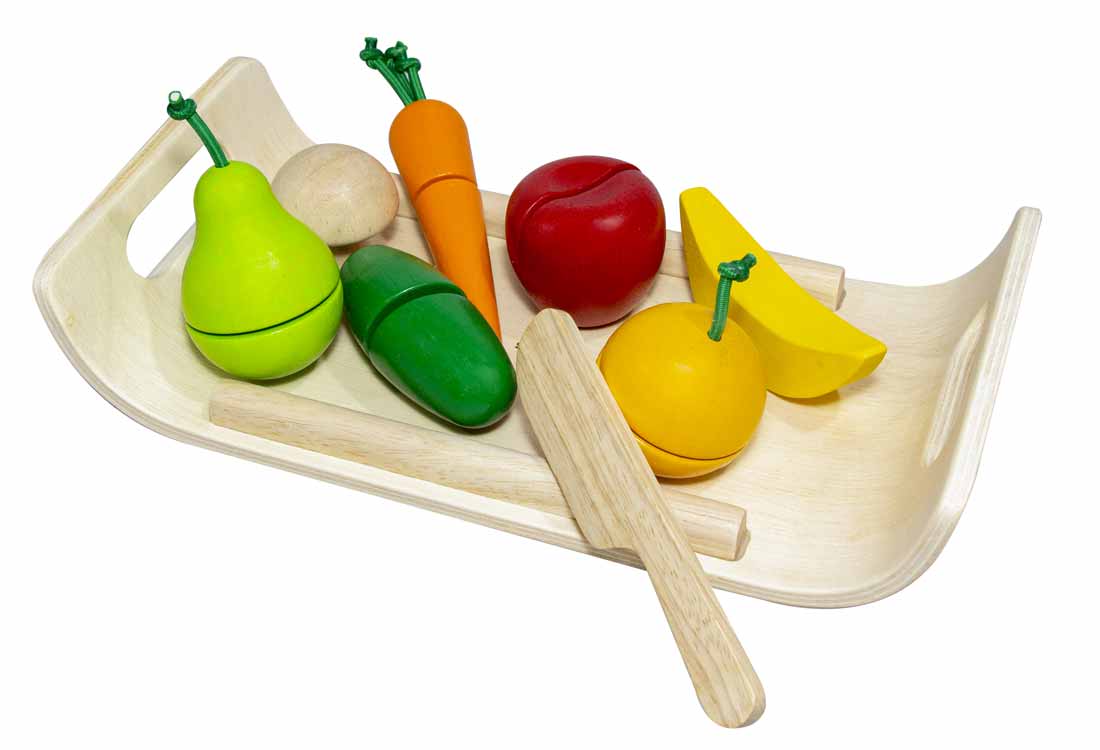 Set di verdure e frutta da tagliare di Plan Toys